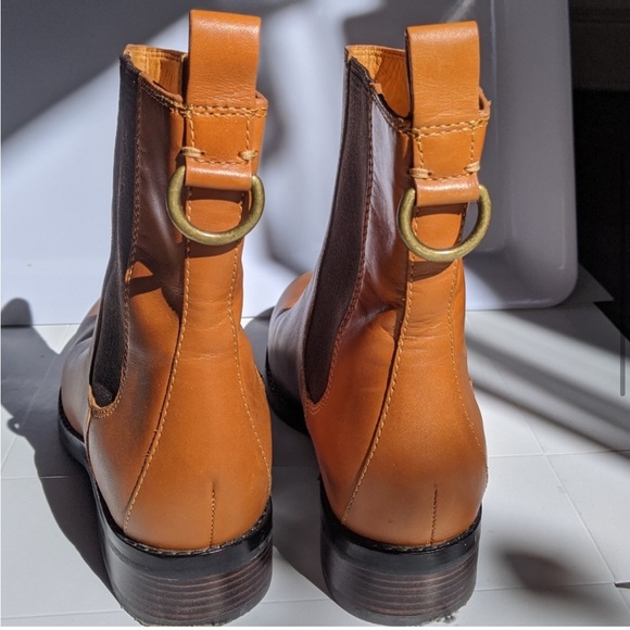 Cole Haan Nike Air Evan tan leather Chelsea boots - Picture 3 of 14